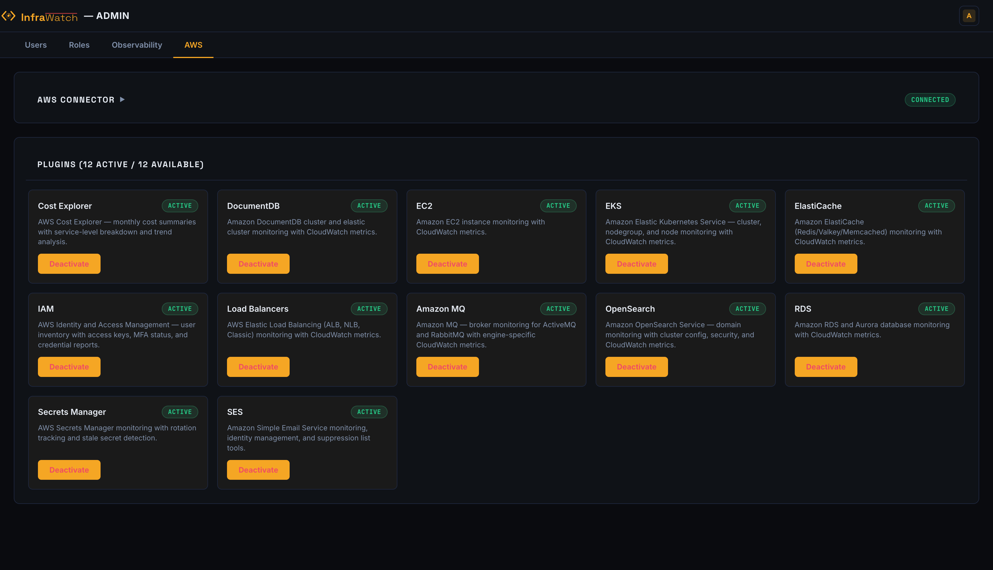 AWS Connector screenshot
