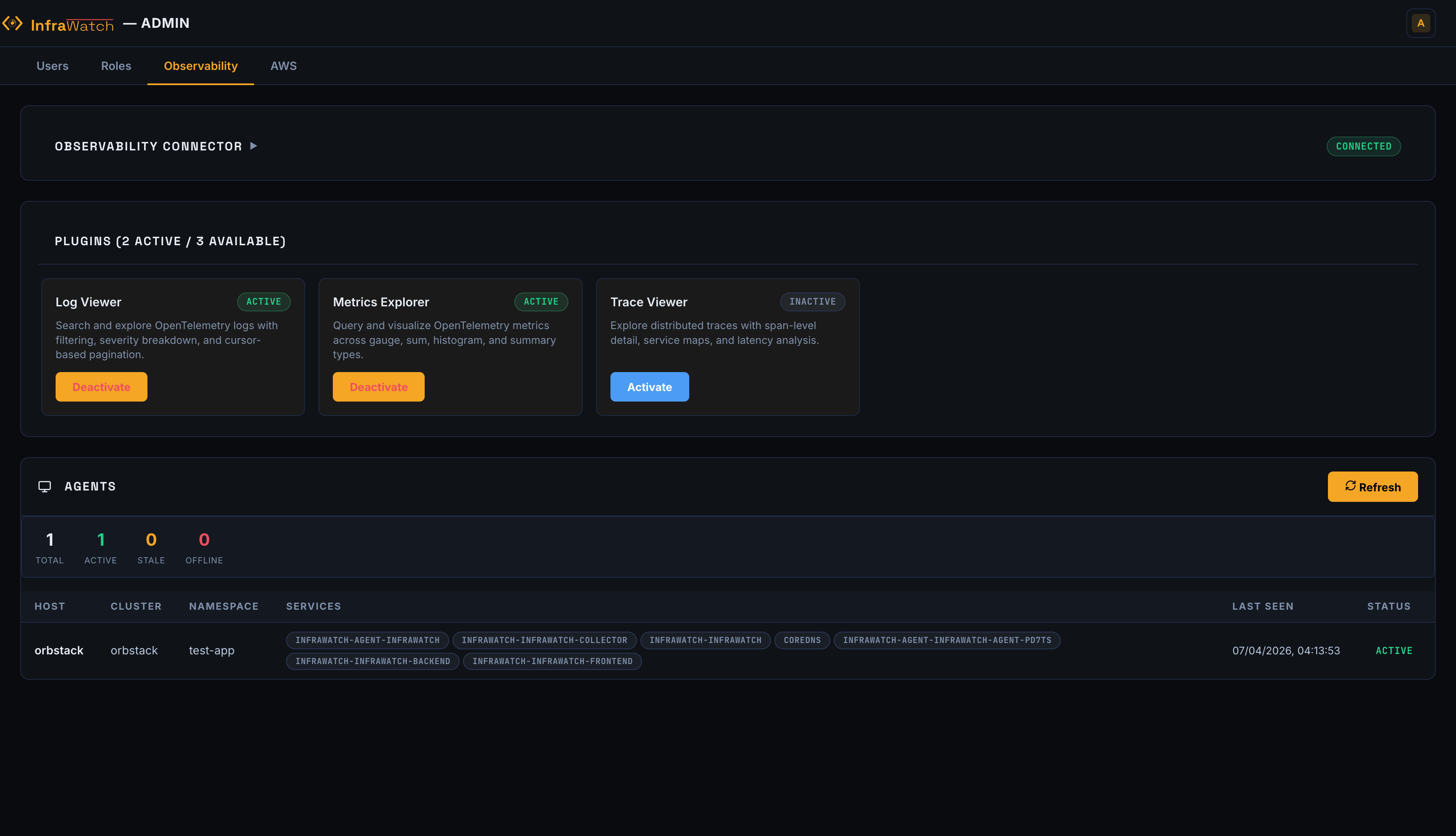 Observability Connector screenshot